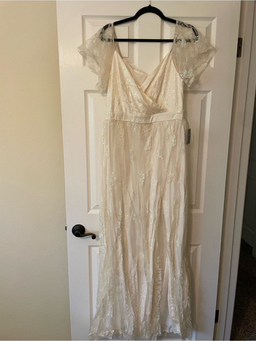 Ivory Lace Maxi Dress